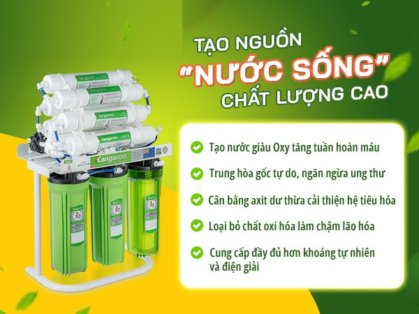 Tạo nước sống hydrogen ưu việt