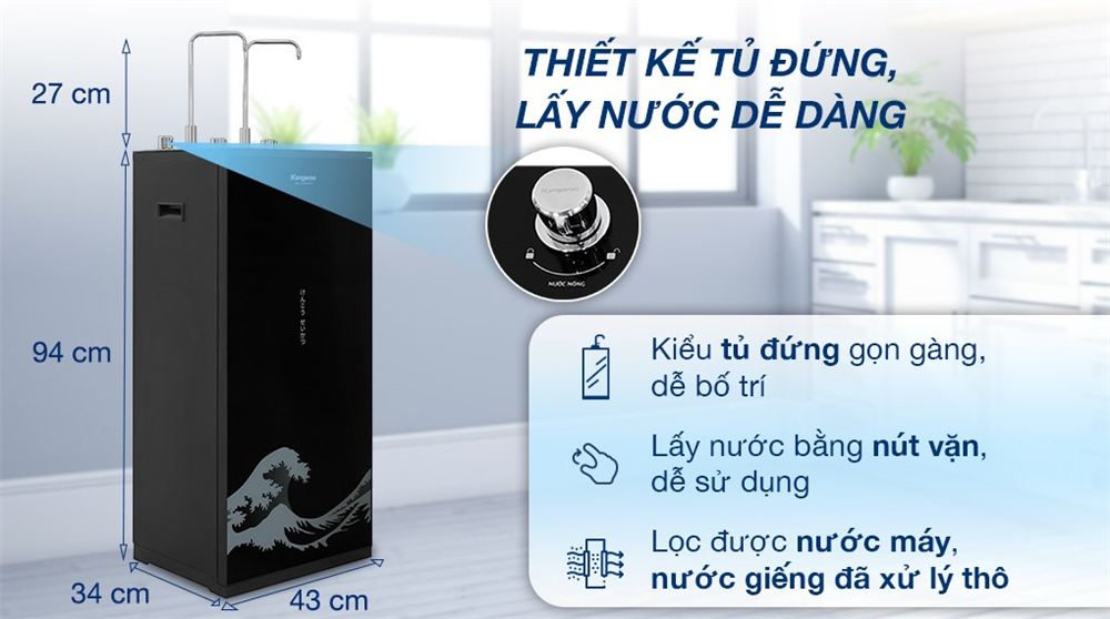 thiết kế tủ đứng sang trọng